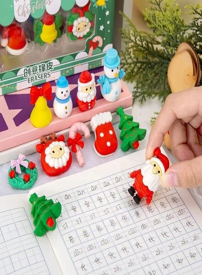 AMYCAUR Christmas Stylish 3D Santa Big Box Eraser Non-Toxic Smudge-Free Rubbers Cute Santa Erasers Christmas Gift for Kids Birthday Return Gift For Kids Santa Gift Set Stationery Gift for Kids (1 Pcs) - Image 4